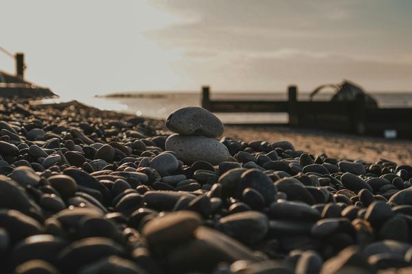 Smooth texture of sunrise representing new morning routine